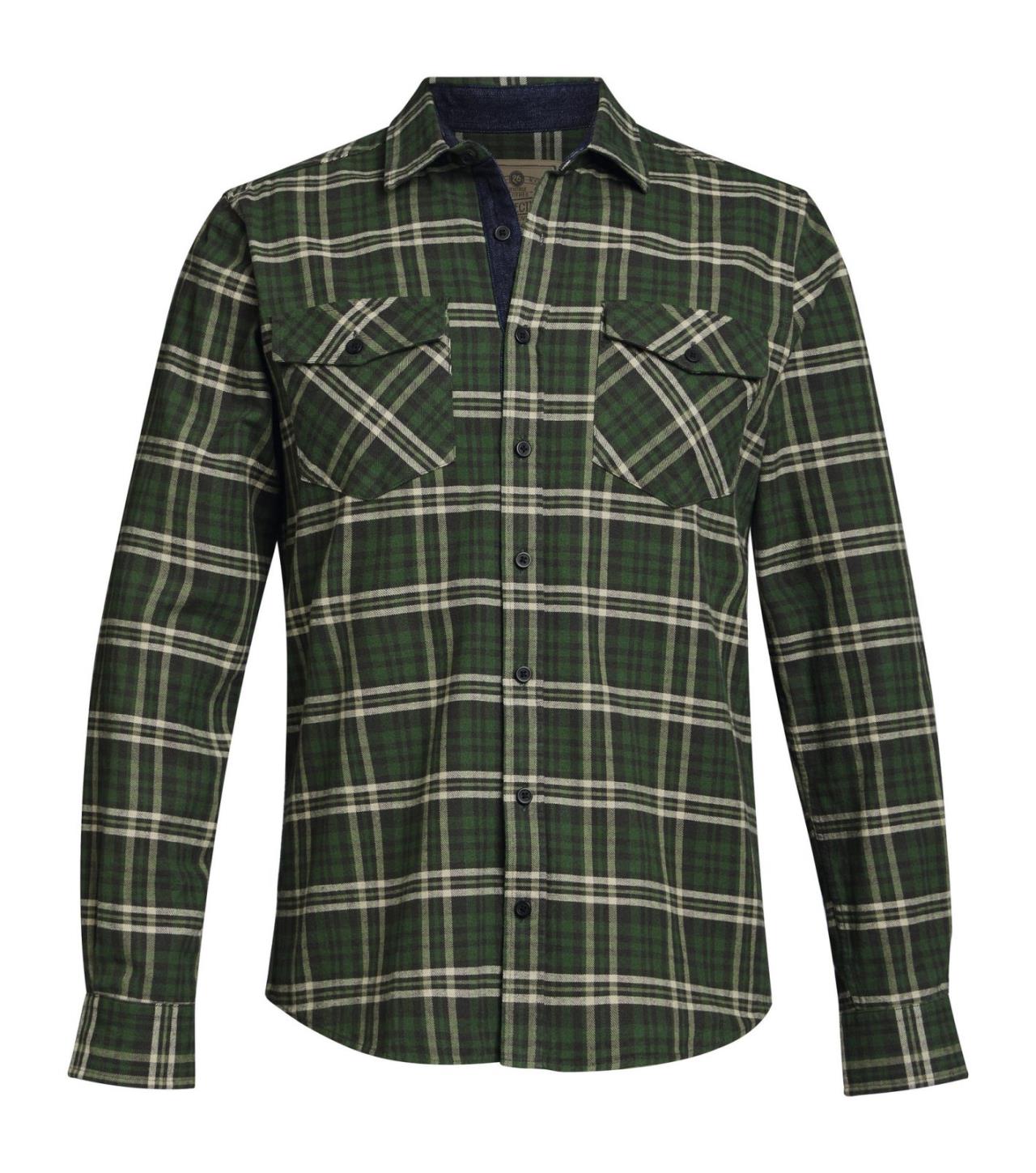 Hemd Gr. XL PLAID FLANNEL Grün