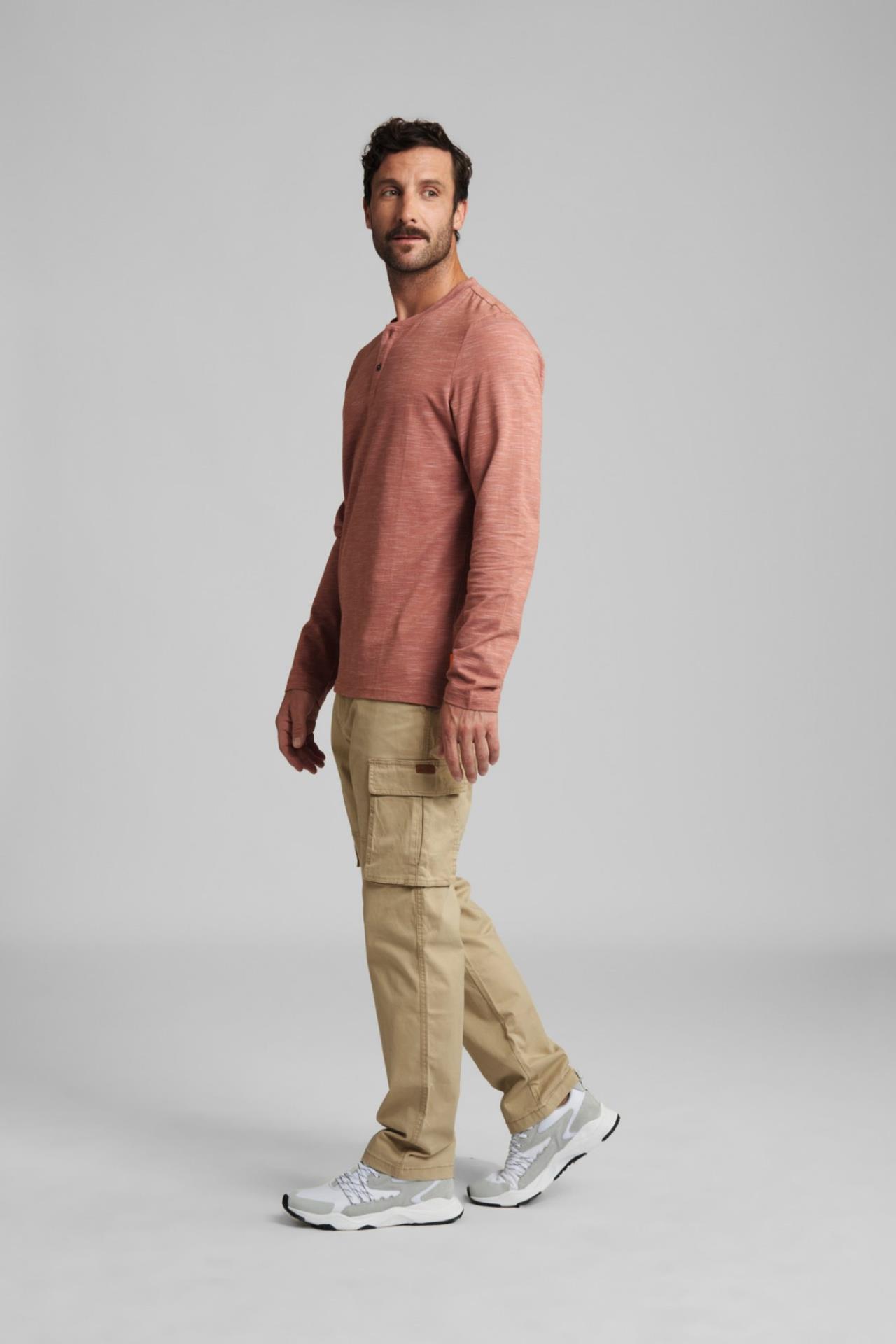 Langarmshirt  HENLEY Orange
